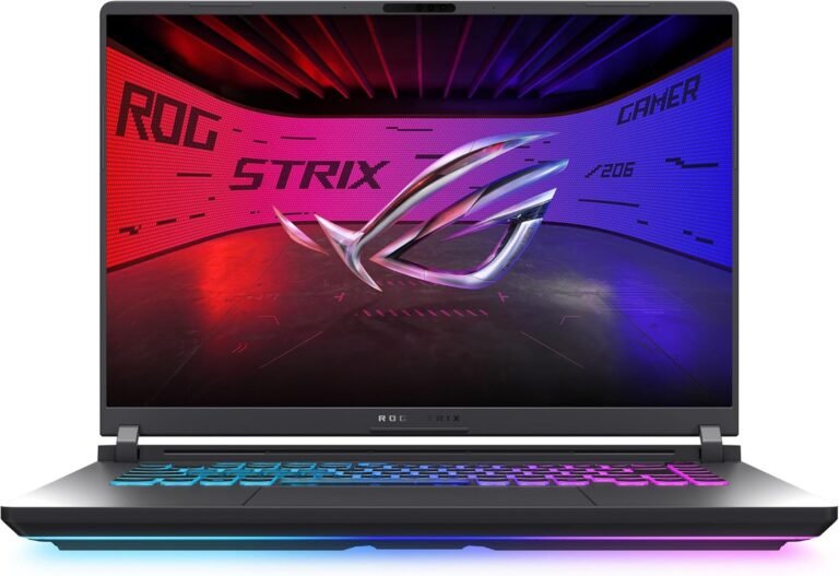 Test & Avis ASUS ROG Strix G16 (2025) Gaming Laptop, 16” FHD+ 16:10 165Hz/3ms Display, NVIDIA® GeForce RTX™ 5050 Laptop GPU, Intel® Core™ i7 Processor 14650HX, 16GB DDR5, 1TB PCIe Gen 4 SSD, Wi-Fi 7, Win 11 Home