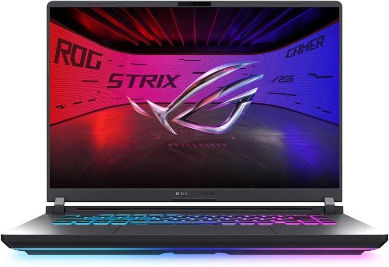 Test & Avis ASUS ROG Strix G16 (2025) Gaming Laptop, 16” FHD+ 16:10 165Hz/3ms, NVIDIA® GeForce RTX™ 5050, Intel® Core™ i5-13450HX, 16GB DDR5-5600, 1TB PCIe Gen 4 SSD, Wi-Fi 7, Windows 11 Home, G615JH-DS54
