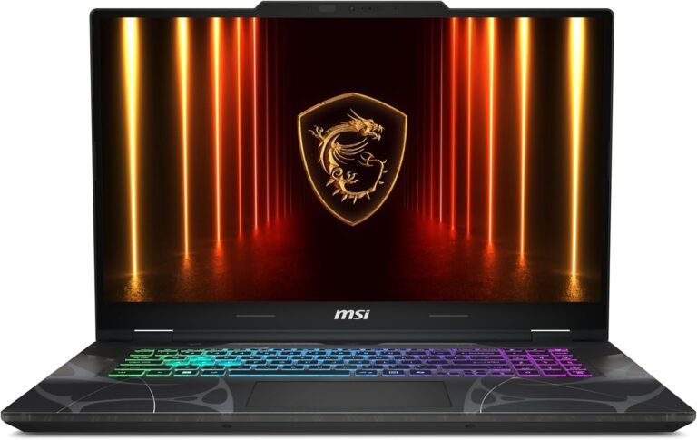 Test & Avis msi Cyborg 17 17.3" FHD 144Hz Gaming Laptop: Intel Core 7-240H, NVIDIA Geforce RTX 5060, 16GB DDR5, 1TB NVMe SSD, Type C, Wi-Fi 6E, Win 11 Home: Translucent Black B2RWFKG-074US