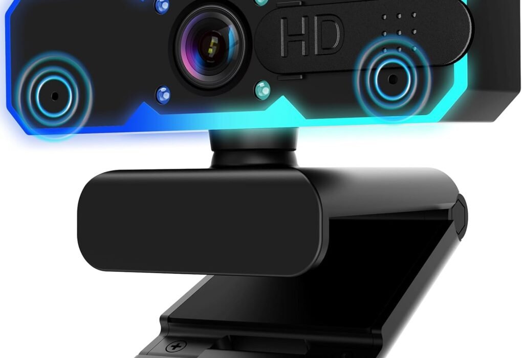 Test & Avis NBPOWER 1080P 60FPS Streaming Camera Webcam with Microphone and Fill RGB Light,Autofocus,Work with Laptop/Desktop Computer/Winsdows/Mac OS/PC Computer for Camera