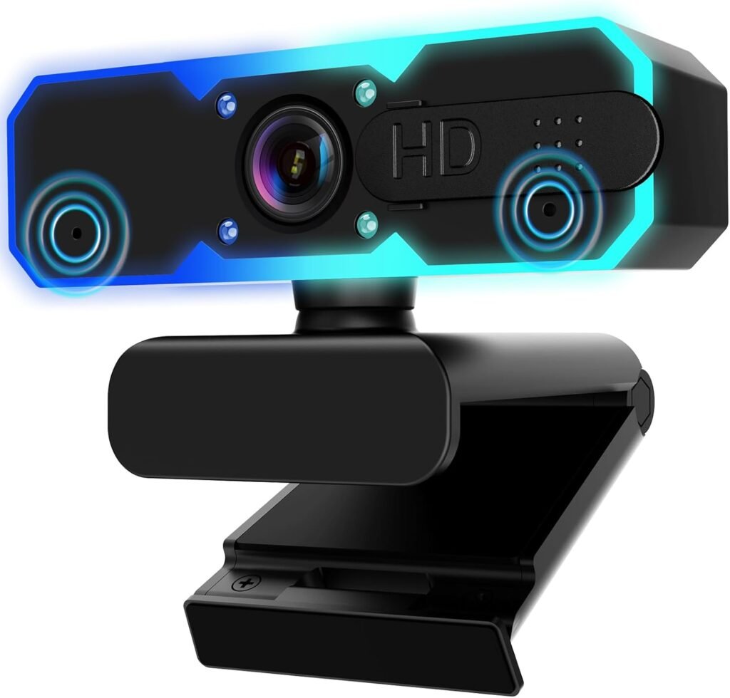 Test & Avis NBPOWER 1080P 60FPS Streaming Camera Webcam with Microphone and Fill RGB Light,Autofocus,Work with Laptop/Desktop Computer/Winsdows/Mac OS/PC Computer for Camera